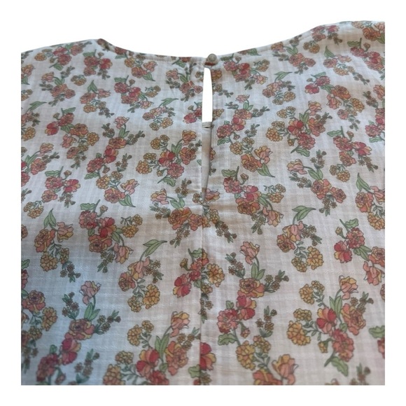 Jillian Harris X Joe Fresh Tiered Cotton Floral Mini Dress - Size Large - Picture 10 of 16